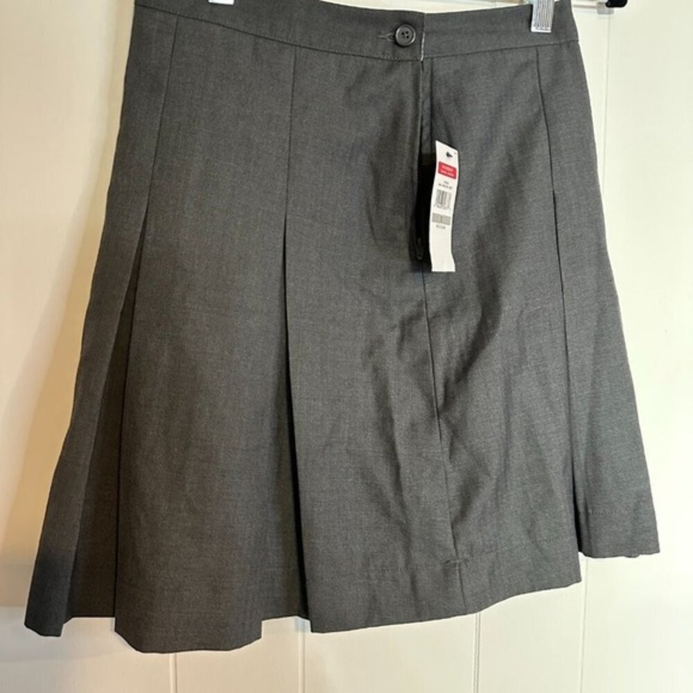 NWT Womens School Uniform Charcoal Grey Pleated Skirt TLF0183 Size 0 Regular